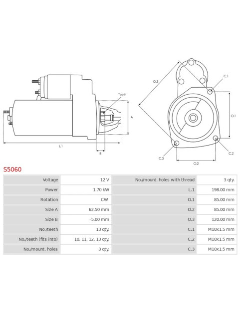 Indítómotor - S5060