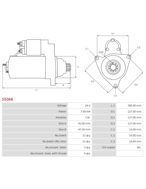 Indítómotor - S5066