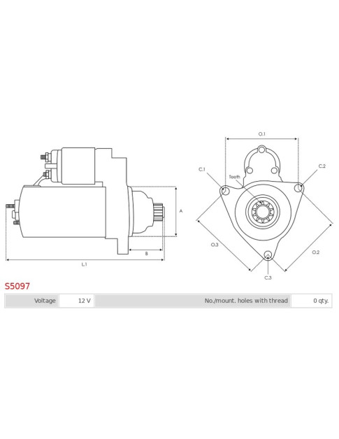 Indítómotor - S5097