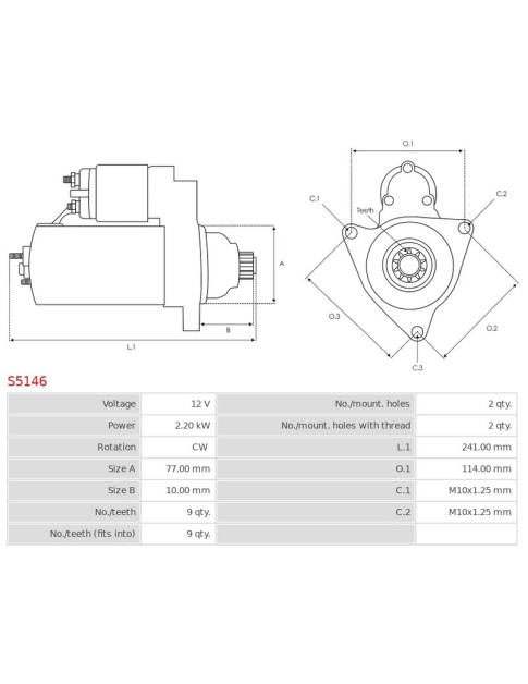 Indítómotor - S5146