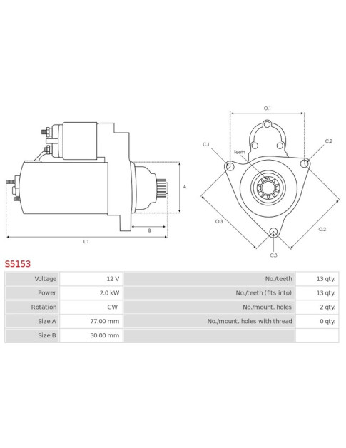 Indítómotor - S5153