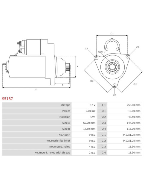 Indítómotor - S5157