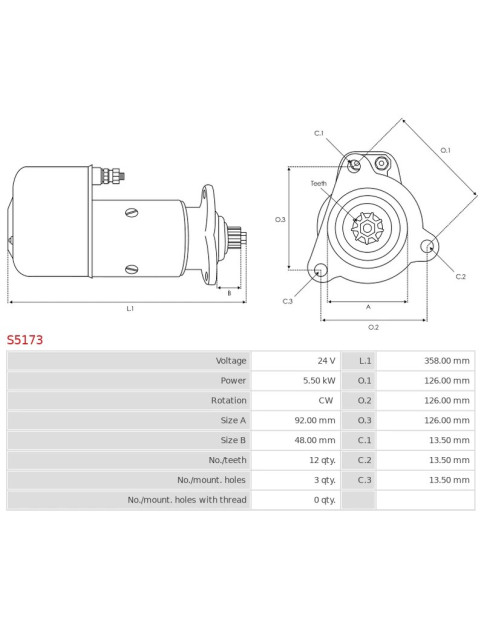 Indítómotor - S5173