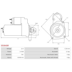 Indítómotor - S5304SR