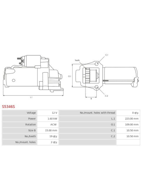 Indítómotor - S5346S