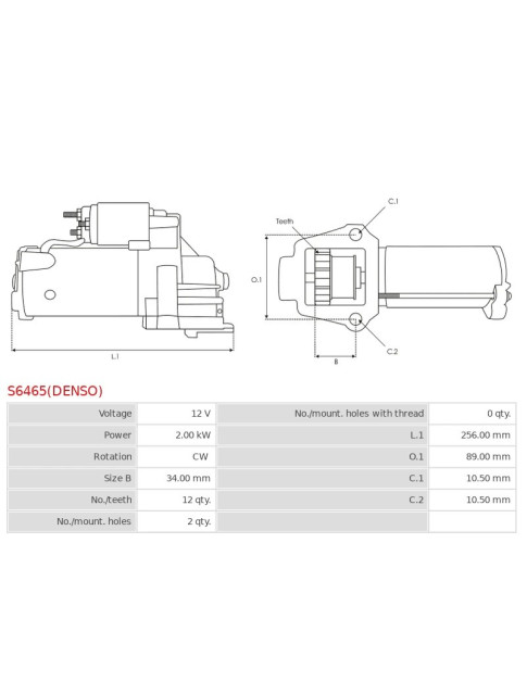 Indítómotor - S6465(DENSO)