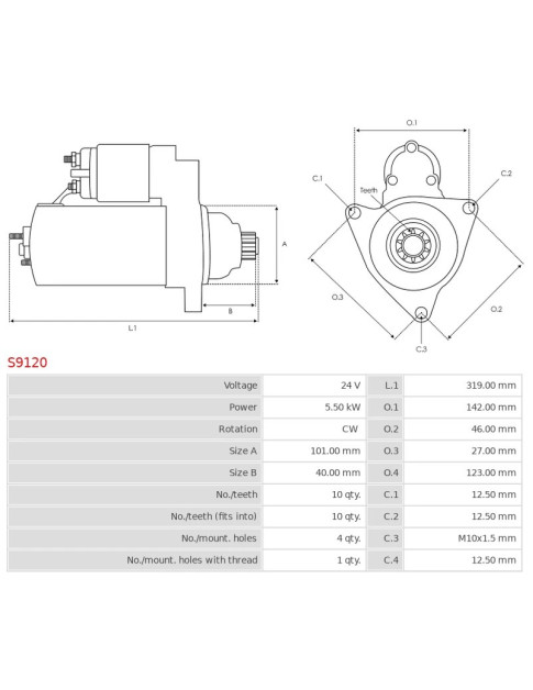 Indítómotor - S9120