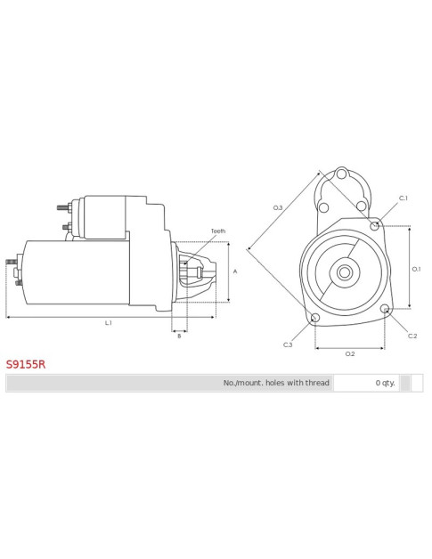 Indítómotor - S9155R