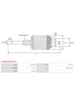 Indítómotor rotorjai - SA0001(BOSCH)