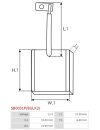 Indítómotorok keféi - SB0031P(BULK2)