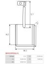 Indítómotorok keféi - SB0033P(BULK)