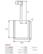 Indítómotorok keféi - SB0004