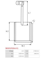 Indítómotorok keféi - SB0031P(BULK2)