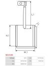 Indítómotorok keféi - SB1018S