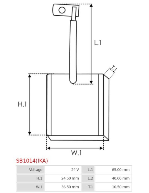 Indítómotorok keféi - SB1014(IKA)