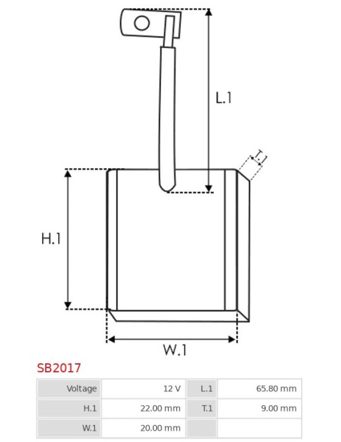 Indítómotorok keféi - SB2017