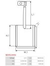 Indítómotorok keféi - SB3012(IKA)