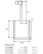 Indítómotorok keféi - SB3012(IKA)