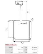 Indítómotorok keféi - SB3018P(BULK)