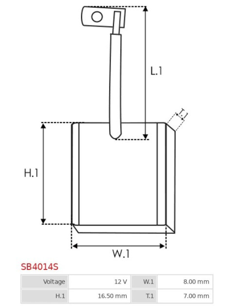 Indítómotorok keféi - SB4014S