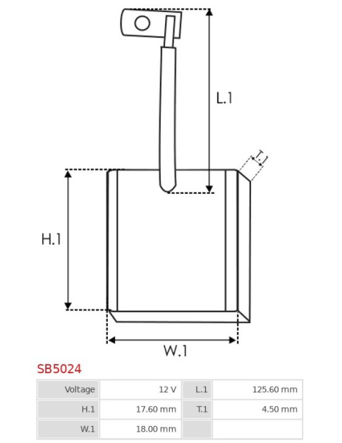 Indítómotorok keféi - SB5024