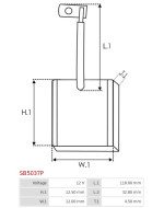 Indítómotorok keféi - SB5037P