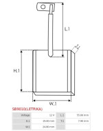 Indítómotorok keféi - SB9010(LETRIKA)