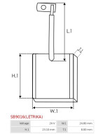 Indítómotorok keféi - SB9016(LETRIKA)