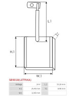 Indítómotorok keféi - SB9018(LETRIKA)