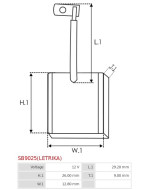 Indítómotorok keféi - SB9025(LETRIKA)