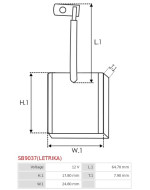 Indítómotorok keféi - SB9037(LETRIKA)