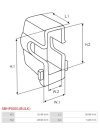 Indítómotor kefék befogói - SBHP0001(BULK)