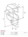 Indítómotor kefék befogói - SBHP0004