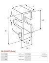 Indítómotor kefék befogói - SBHP0005S(BULK)