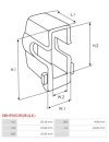 Indítómotor kefék befogói - SBHP0019S(BULK)