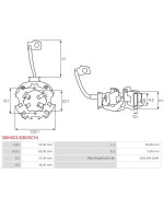 Indítómotorok kefetartói - SBH0013(BOSCH)