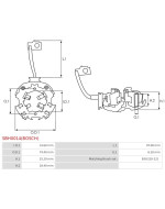 Indítómotorok kefetartói - SBH0014(BOSCH)