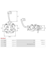 Indítómotorok kefetartói - SBH0067