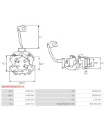 Indítómotorok kefetartói - SBH0095(BOSCH)