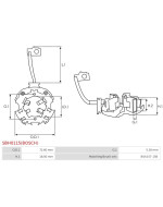 Indítómotorok kefetartói - SBH0115(BOSCH)