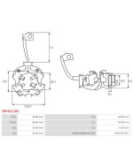 Indítómotorok kefetartói - SBH0118S