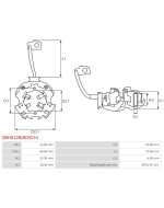 Indítómotorok kefetartói - SBH0128(BOSCH)