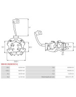 Indítómotorok kefetartói - SBH0130(BOSCH)