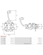 Indítómotorok kefetartói - SBH0145S