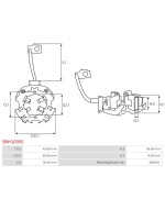 Indítómotorok kefetartói - SBH1035S