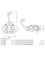 Indítómotorok kefetartói - SBH1036(DELCO)