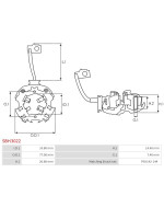 Indítómotorok kefetartói - SBH3022