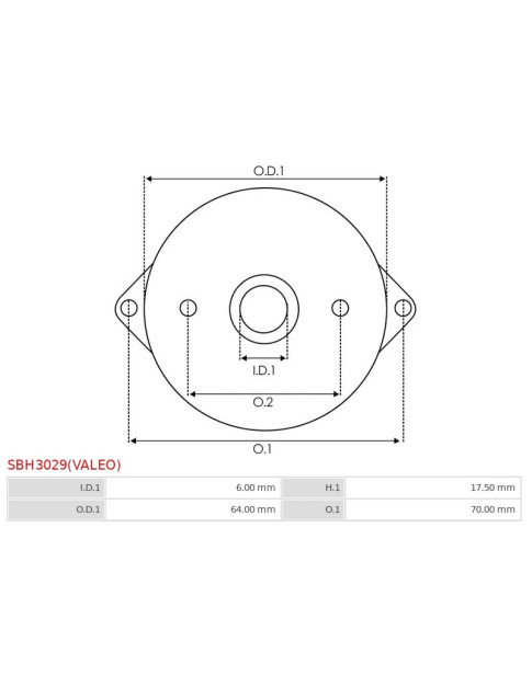 Hátsó fedelek - SBH3029(VALEO)