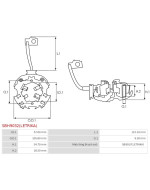 Indítómotorok kefetartói - SBH9032(LETRIKA)