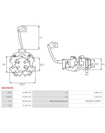 Indítómotorok kefetartói - SBH9035